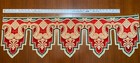 Vintage Pelmet Valance Needlepoint Wool Tapestry Lined 41 5  Long  12 5  Tall