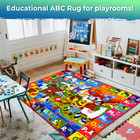 Quokka 59x39 Abc And Animal Classroom Rug For Kids   Rug For Playroom bedroom
