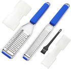 Cheese Grater Set Of 2  Guanci Zester Grater With Handle  Stainless Steel Zester