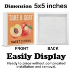 Funny Bathroom Decor Take A Seat Sweet Cheeks Peach Art Wood Block Sign Take