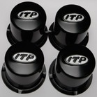 Itp Steel Center Caps - 4 110-4 4 Bolt Pattern - Black Atv utv Sm130bbx 57-94133