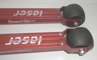 Vintage 80s Pair Of Swed Laser Aluminum Roller Land Skis W  Salomon Bindings