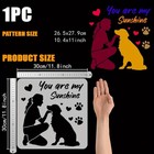 1pc Woman With Dog Painting Stencil 11 8x11 8 Inch Retriever Stencil You 