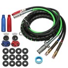 For Semi truck tractor traile 3-in-1 Wrap Set Air Line Hose Assemblies 12ft