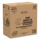 Dart 60ht1 Foam Hinged Lid Containers 6x5 78x3 White 500 ct  Ca   Wa Restricted