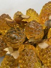 Vintage Lucite Raspberries Golden Mid Century Modern Decor Retro Rare  