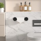 Toilet Paper Holder Wall Mount Matte Black 304 Stainless Steel Pivoting Arm