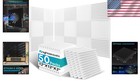 White Acoustic Foam Panel Tiles For Sound Absorption - Studio  Recording  Con   