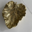Vintage Virginia Metalcrafters Rhubarb Leaf Tray ashtray  3 34 1940 s