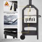 Portable Wood Fired Pizza Oven Outdoor Camping Patio Pizza Maker W pizza Stone
