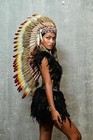 Native American Indian Headdress Large Feather Headdress For Native
