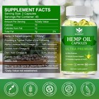 Maximum Strength Hemp Oil Capsules 90 Count 2 Pack Immune System Support