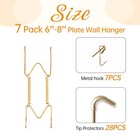 7 Pack Plate Hangers For The Wall Suitable For 6-8 Inch Plate Gift Metal Wall