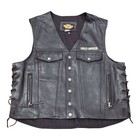 Vintage Men s  Harley Davidson Leather Vest 100th Anniversary 2003 Size Xl Euc