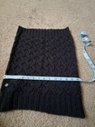 Roxy Black Knitted Scarf Neck Gaitor