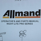 Allmand Night Lite Pro Series Light Tower Owner Operator Operation Parts Manual