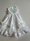 Doll Clothes White Long  Lace  Dress  Homemade  Fits American  Girl   18 