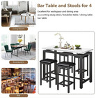 Juego De Comedor 4 Sillas Y Mesa Elegante Moderno Faux Marble Top Kitchen Table
