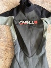 Men   s O   neill Wetsuit Size Small Spring Suit Shorts Short Sleeve Black Red