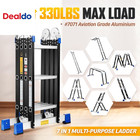 Step Ladder   12ft Multi-purpose Aluminium Folding Extension Ladders  7 In 1 Fol