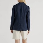 Quince European Linen Blazer Women   s Size Large In Deep Navy Lightweight