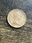 1957 Canada 1 One Small Cent Elizabeth Ii Canadian Actual Coin Td255 