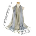 Womens Gold Silk Bling Sequins Muslim Head Scarf Bandana Soft Hijab Scarf Shawl