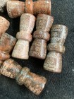 15 Pcs Rare Chinese Old Jade Hand Carved Ritual Beads     