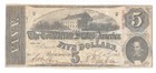 T-60 1863  5 Confederate Pf-4 Pmg Vf25 Nice Mid Grade Civil War