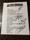 Alter Bridge Signed Setlist And London Pass Rare