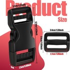 5set Buckles For Nylon Webbing Straps 1   Quick Side Release Plastic Buckles Cli