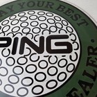 Vintage Ping Golf Sign - Play Your Best Golfing Dealer Porcelain Gas Pump Sign