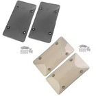 2pcs  License Plate Cover Bubble Lens Gray black Universal Car Truck Waterproof