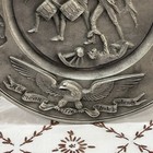 Vintage Pewter Plate American Declaration Of Independence 9  By Hudson