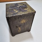Antique 1882 Kyser Rex Sport Safe Bank Cast Iron   still Bank 