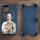 For Iphone 15 14 Pro Max Plus Heavy Duty Case Belt Clip Design San Judas Tadeo