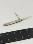 Antique American 19th Century Etched Coin Silver Pocket Folding Knife