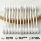 300 Pack Baby Safety Cotton Swabs Large Tips Newborn Organic Paper Sticks Buds