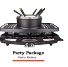 Gallidei Large Fondue Pot Raclette Party Hibachi Teppenyaki Grill Powerful 1100w