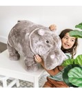 Melissa   Doug Giant Hippopotamus-lifelike Stuffed Animal  over 2 Feet Long  New