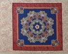 Springs Ind warm Colors  round Layers Quilt Pattern  cotton Fabric  15 75 x16 