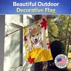 Caroline s Treasures Shiba Inu Thanksgiving House Flag Bb2031chf
