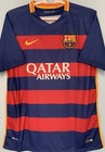 Luis Suarez Signed Autographed Barcelona 2015 16 Home Jersey Shirt With Beckett