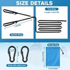 20ft Snowmobile Tow Straps  Heavy-duty Tow Rope With Two Black Metal Hooks  Emer