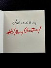 Vtg Unused Hallmark Xmas Greeting Card Jolly Santa Wondering If You   ve Been Nice