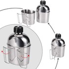  Goetland Stainless Steel Wwii Us Army Canteen Kit 1 3qt Nylon Pouch 