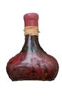 Vintage Red Hot Chili Peppers Vinegar Oil Decorative Glass Bottle Sealed Red Top