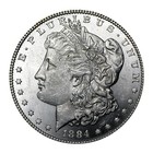 1884 P Morgan Silver Dollar  1 Brilliant Uncirculated Bu 90  Silver