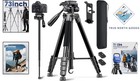 Lightweight 73  Camera Tripod With Quick-release   Travel Bag - Dslr Compatible
