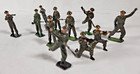 Britains Vintage 1960s Metal Toy Soldiers British Army Wwii Set Of 11 In 6 Poses
